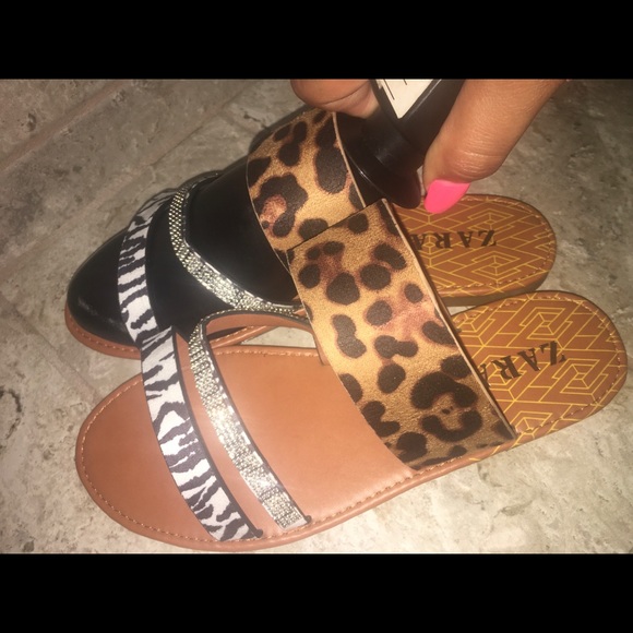 Cheetah/Zebra Exotic Sandals - Picture 7 of 7